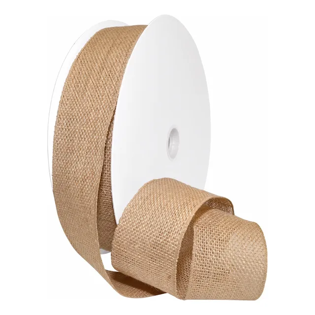Cinta De Yute Con Alambre De Yute Morex Ribbon, 25 X 50 Yard