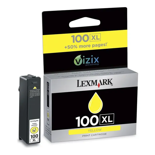 Cartucho de tinta amarillo 14746 para Lexmark 100 XL 14n1071