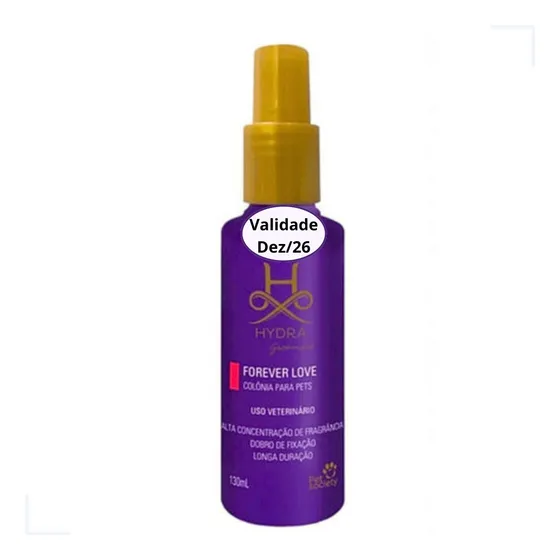 Colônia Hydra Groomers Forever Love 130ml Pet Society