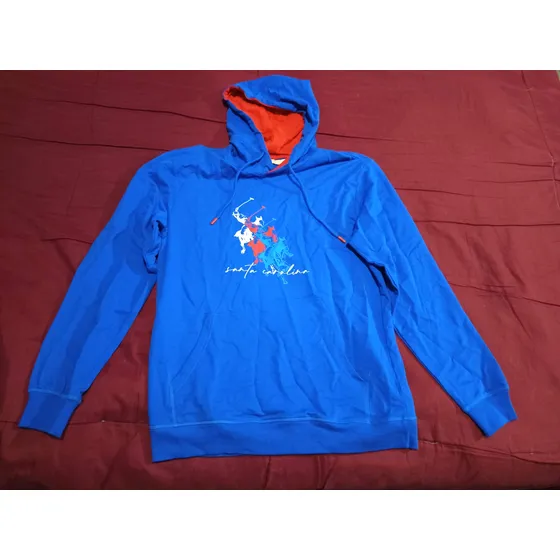 Hoodie Polo Club Santa Carolina Azul Rey Talla L
