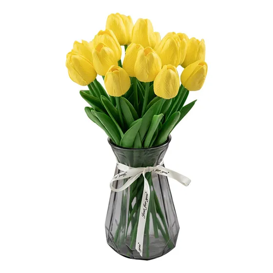 Hi 20 Tulipas Flores Artificiais Decoração Para Casa