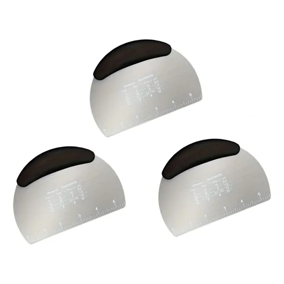 3pcs Raspador Masa Acero Inoxidable