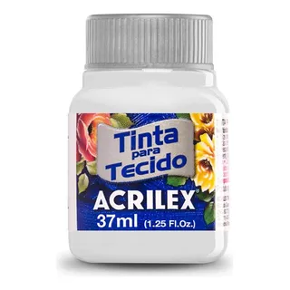 Tinta Acrilex De Tecido Cor Branco Fosco 37ml 1 Unidade Tinta Acrilex De Tecido Cor Branco Fosco 37ml 1 Unidade