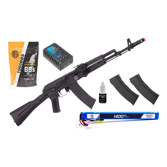 Aeg Ak74 Neptune Rossi Rifle Elétrico Et Airsoft 6mm 