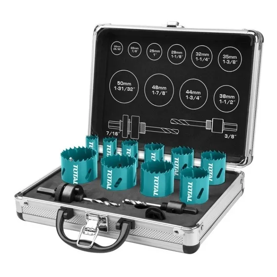 Set De Sierras Copa Bimetal 12pzas Total Tacsh1121 - Oyp