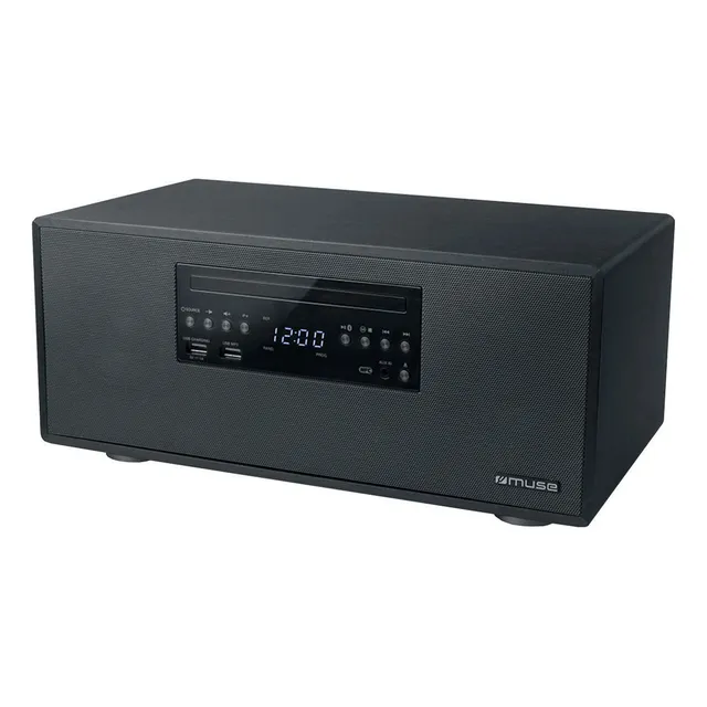 Parlante Muse M 692btc Fm Bluetooth Radio Y Cd Nfc Usb Dimm Color Negro