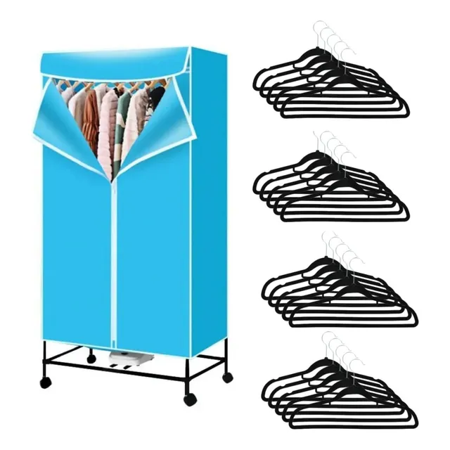 Secador De Ropa De Pie De Bolsa 1000w + 20 Perchas