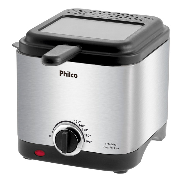 Fritadeira Elétrica Deep Fry Inox 1,8l Philco 220v Fritadeira Elétrica Deep Fry Inox 1,8l Philco 220v