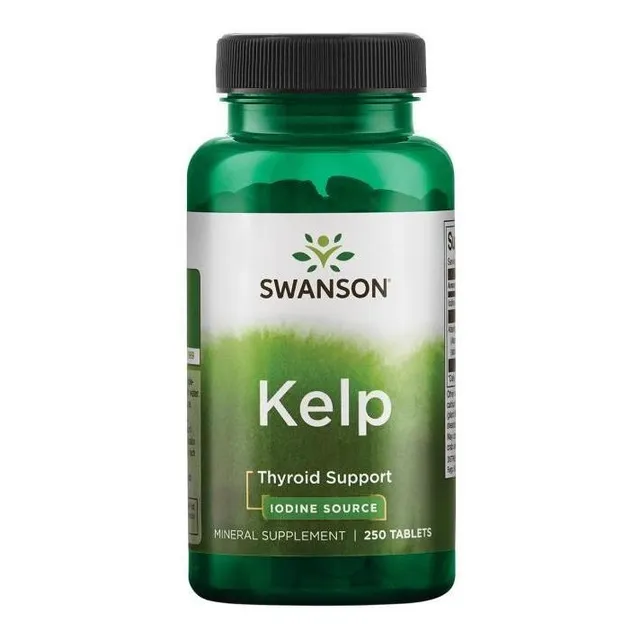 Algas Kelp, Fuente De Yodo, Tiroides, 225 Mcg 250 De Sw