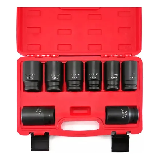 Juego Dados De Impacto Industrial De 3/4 Pulgadas 8pc