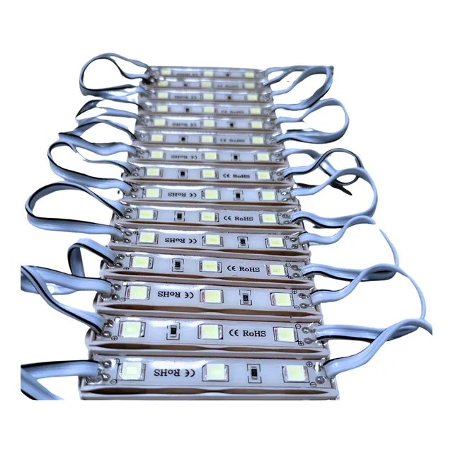 100pz Modulo De 3 Led 12v 5054  12v Alto Brillo
