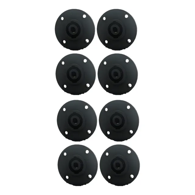 Ficha Speakon Chasis Hembra 4 Cont Sc4r Artekit Moon Pack X8 Negro