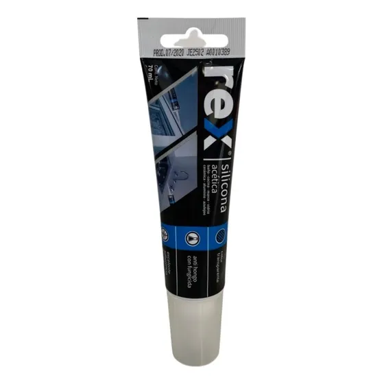 Silicona Acética Blanca 70ml - Rex30374