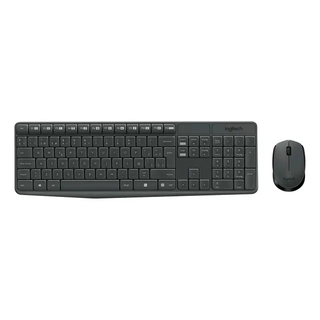 Combo Teclado Y Mouse Inalambrico Logitech Mk235 Usb 1000dpi