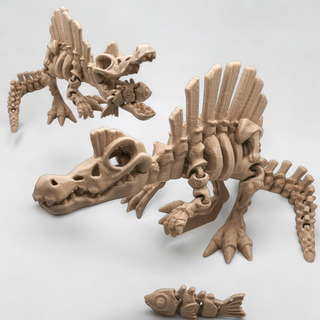 Brinquedo Dino Espinossauro Esqueleto Articulado Flexi Toy Brinquedo Dino Espinossauro Esqueleto Articulado Flexi Toy