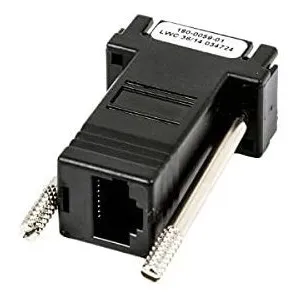 Adaptador Puerto Serie Db9 Rj45 Db-9 Dama J-45 Conector