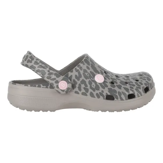Zuecos Mujer Air Bamers Print Gris