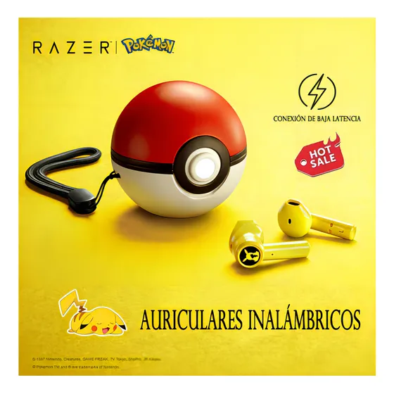Audífonos Inalámbricos Razer Bluetooth De Pokémon Pikachu
