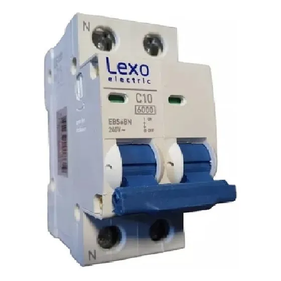 Interruptor Automatico Bipolar 10a 2x10a Curva C 6ka