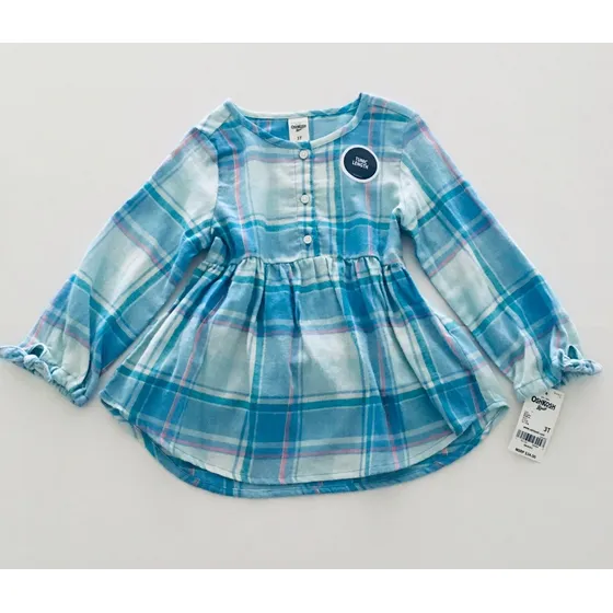 Oshkosh. Oferta Blusa A Cuadros Para Nina . Original Usa