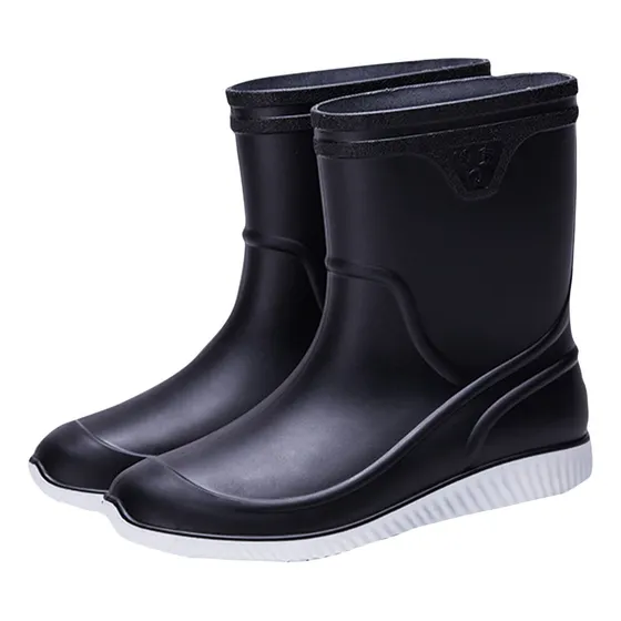 Botas Antideslizantes Para Lluvia Media Para Hombre, Conjunt