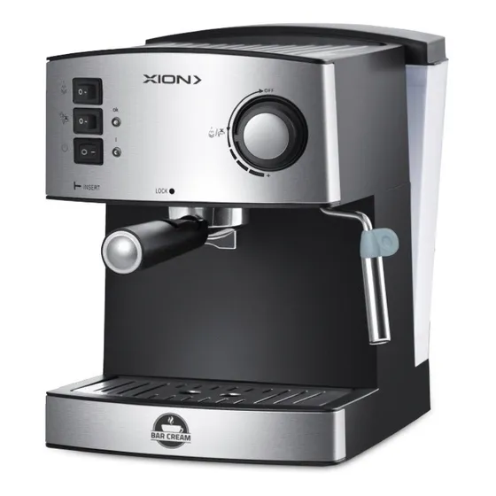 Cafetera Espresso Xion 15 Bares 850w - Bomba Italia Color Negro/Inox