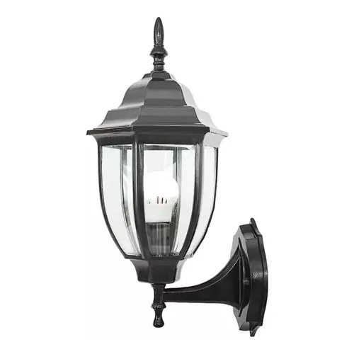 Lampara De Pared Farol Decorativo Tipo Español Vintage Negro