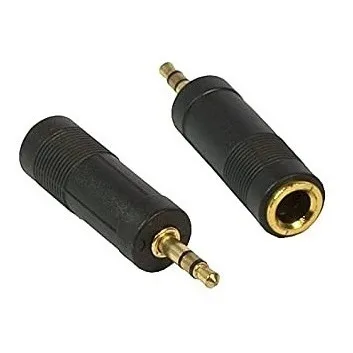 Adaptador Convertidor 6.35 Plug Hembra A Mini 3.5 Macho Plus