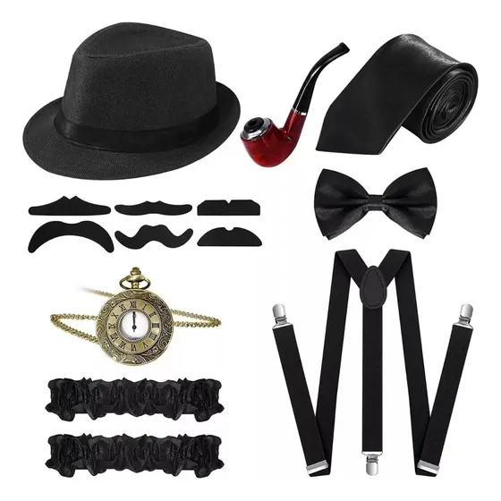 Conjunto De Accesorios De Disfraz De1920s Para Hombre