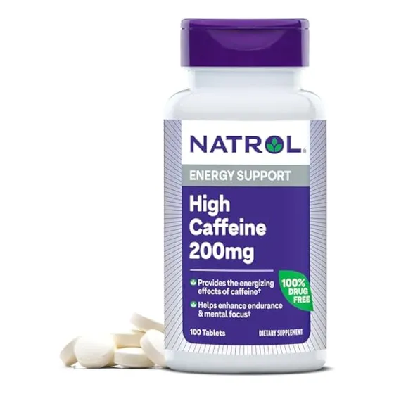 Natrol Con Alto Contenido De Cafeína, 200 Mg Por Porción, En