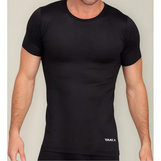 Remera Compresora Modeladora Yakka Color Negro