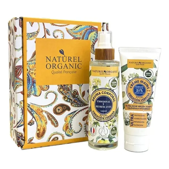Set Felicidad Naturel Organic Crema + Bruma Corporal Verbena Pomelo
