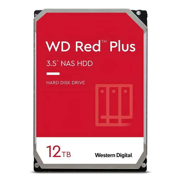 interno Western Digital WD Red Plus WD120EFBX 12TB rojo