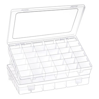 Kit 2 Cajas Organizadoras Con 36 Divisiones Modificables Kit 2 Cajas Organizadoras Con 36 Divisiones Modificables