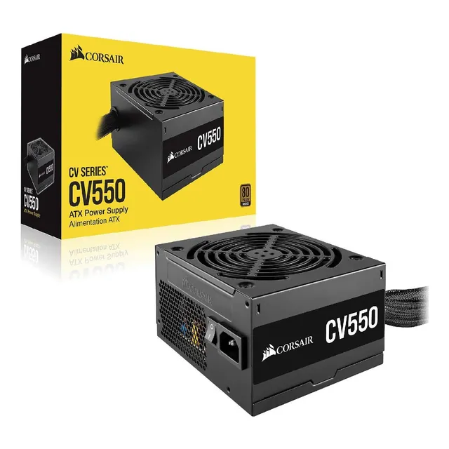 Fuente Gamer Corsair Cv550 550w Reales 80 Plus Bronce Fan 12