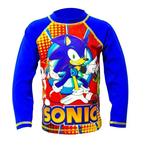 Franela Protectora Para Niños! Ideal Para La Playa - Sonic