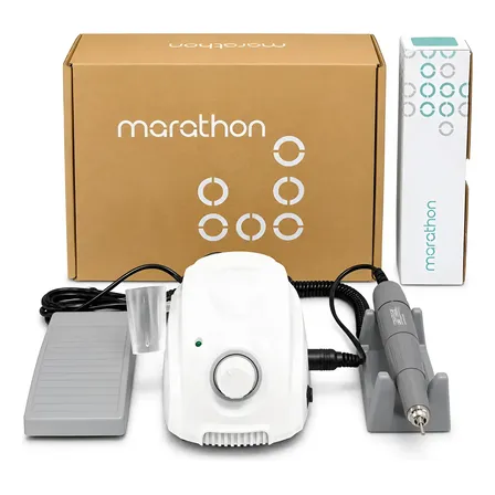 Micro Motor Marathon Protético Lixadeira Manicure Podólogo Branco 220v