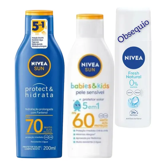 Protector Solar Nivea 70fps Ivea Kids 60 Fps
