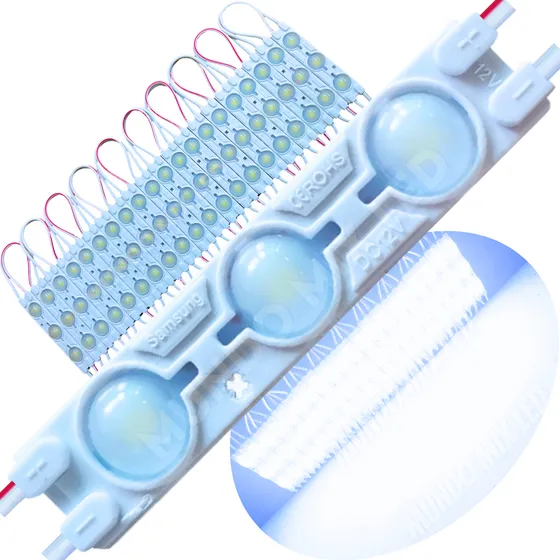 Mundo Mix Led  2000pçs Módulo LED 7025 1,7W 3-LED Branco Frio 8000k para letreiros e luminosos