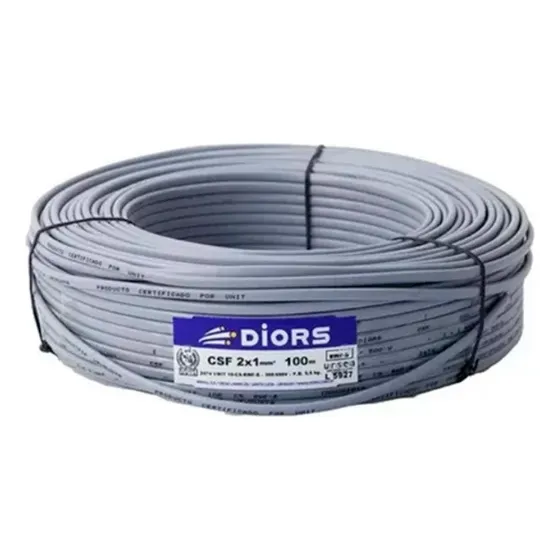 Cable Unifilar Superplastico Csf Diors 3x1 Mm - Cubierta Gris