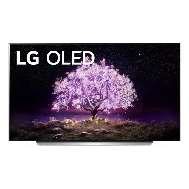 Smart TV de 48" LG AI ThinQ OLED48C1 4K color plateado