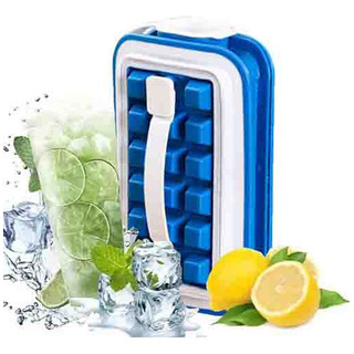 A Molde Para Hielo Con Tapa, Base De Silicona Fácil De A Molde Para Hielo Con Tapa, Base De Silicona Fácil De
