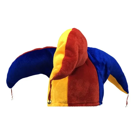 A Gorro De Bufón Grande For Adultos,con Pompones,for Festi T