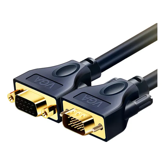Cabo Extensor Extensão Vga Para Monitor Video Pc Macho 1080P Preto 3m Cabletime