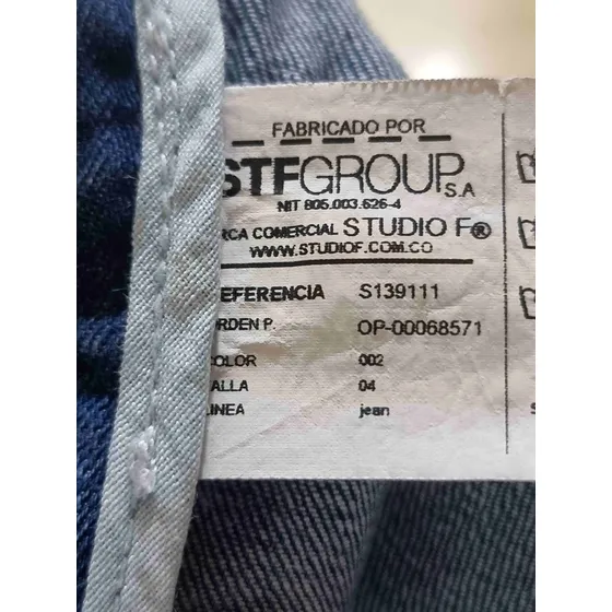 Jeans Studio F Original Para Niña Corte Alto