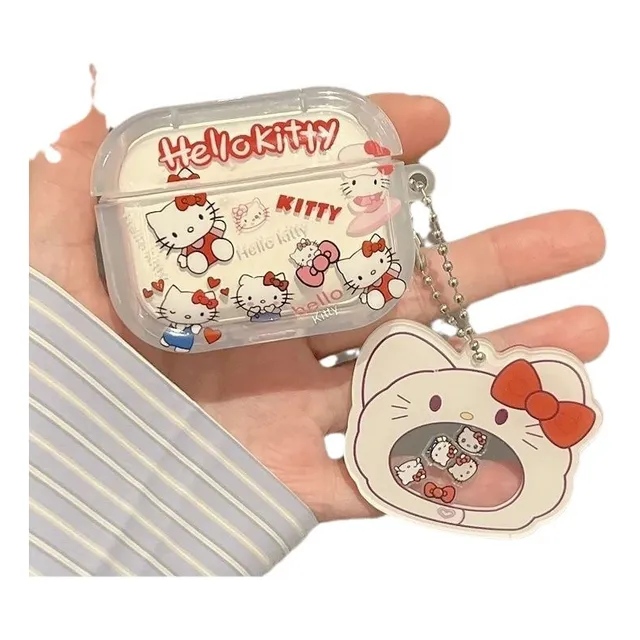 Fundas Para AirPods 1/2/3/4, Pro1/2 Hello Kitty Protectora