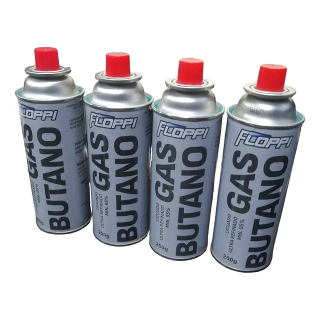 4 Tanques Gas Butano Estufas Soplete Camping Cocina Encended