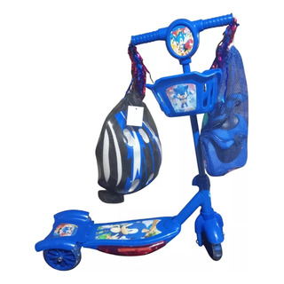 Patin Scoter De Luz De Sonic Con Protecciones Patin Scoter De Luz De Sonic Con Protecciones