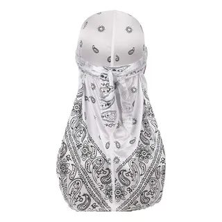 Pañuelo Paisley Durag De Seda Para Hombres Y Mujeres, Modelo Pañuelo Paisley Durag De Seda Para Hombres Y Mujeres, Modelo