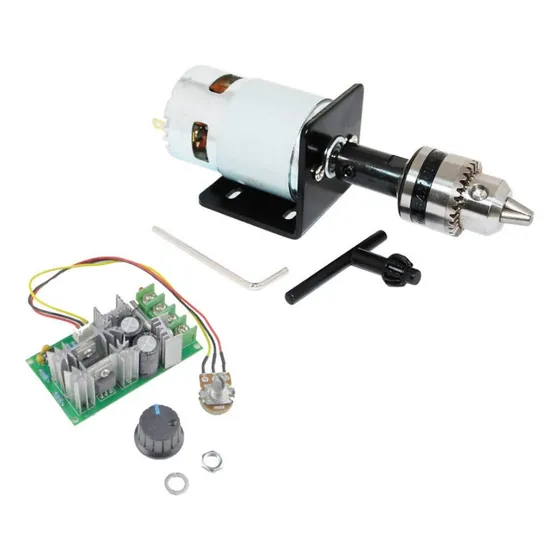 Motor De 12 V/24 V Dc, 9000 Rpm, 18000 Rpm, Con Regulador De
